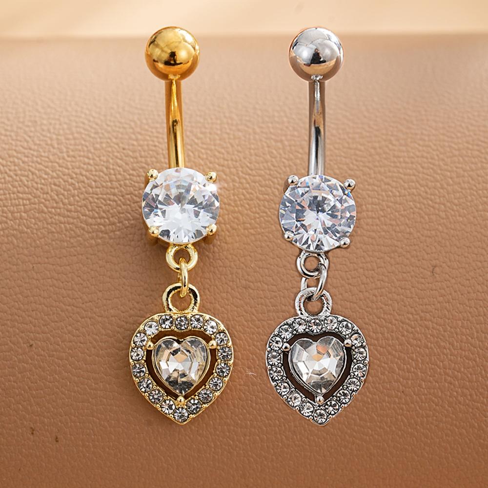3/5 Reverse Crystals Faux Fake Belly Button Ring Belly Piercing Nombril Clip On Umbilical Navel Cartilage Clip Body Jewelry Gift