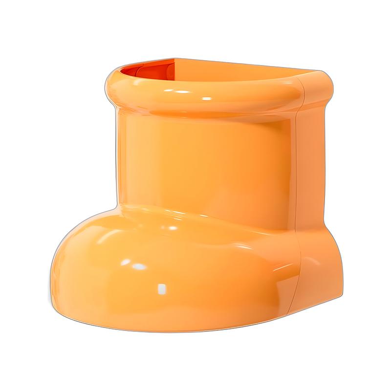 

Симпатичные сапоги Магнитный присоска Холодильник Настенный ящик для хранения Кухня Украшения Органайзер Корзина Без Дырокол Ящик для хранения оранжевый