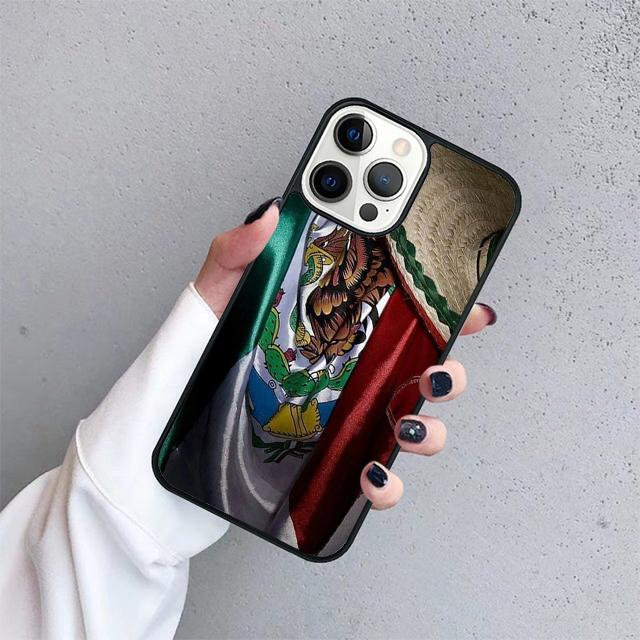 Vintage Mexico Mexican Flag Coque Shell For iPhone 17 Air 15 16 14 13 12 Pro Max 11 Pro Max Plus Phone Case Cover