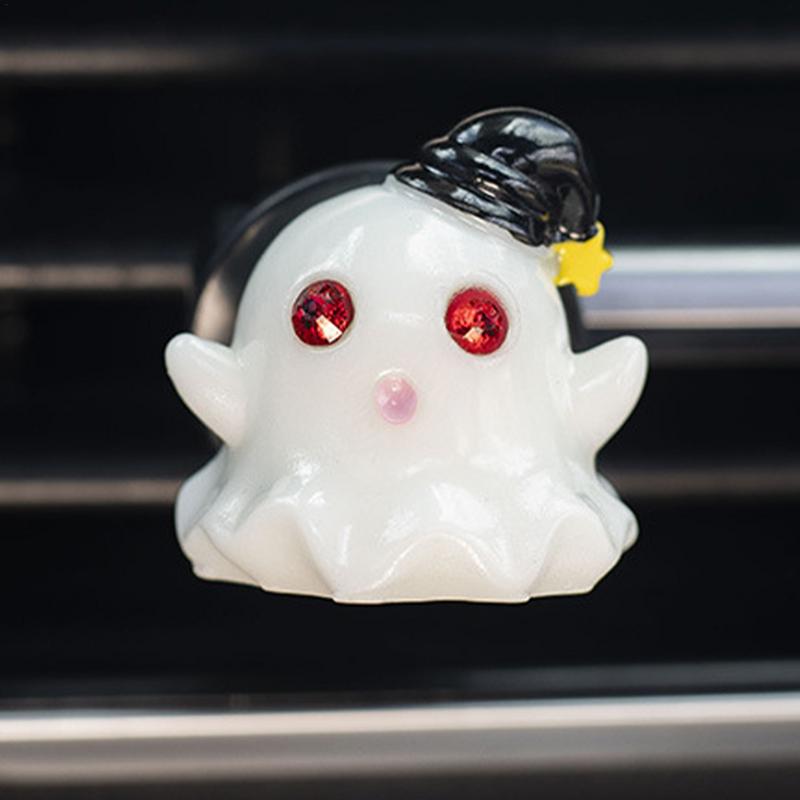 Geist Auto Lufterfrischer Halloween Geist Auto Lüftungsschlitzklemmen 3D NiedlichLufterfrischer Lüftungsschlitzklemme Halloween Autozubehör Zum Verbessern
