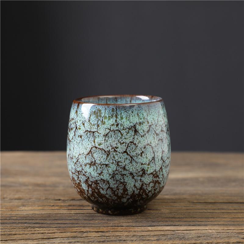 Kiln-Changed Ceramics Single Cup Jianzhan Master Cup Small Cup Concentrated Coffee Cup Tianmu Glaze Tea Cup