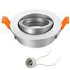 High Quality   Adjustable Spot Light Fixture LED DownlightAluminum Round GU10 MR16 Ceiling Spot Light Frame