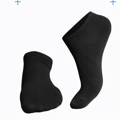 Socks Breathable Sports Socks Solid Color Boat Socks Comfortable Cotton Ankle Socks White Black