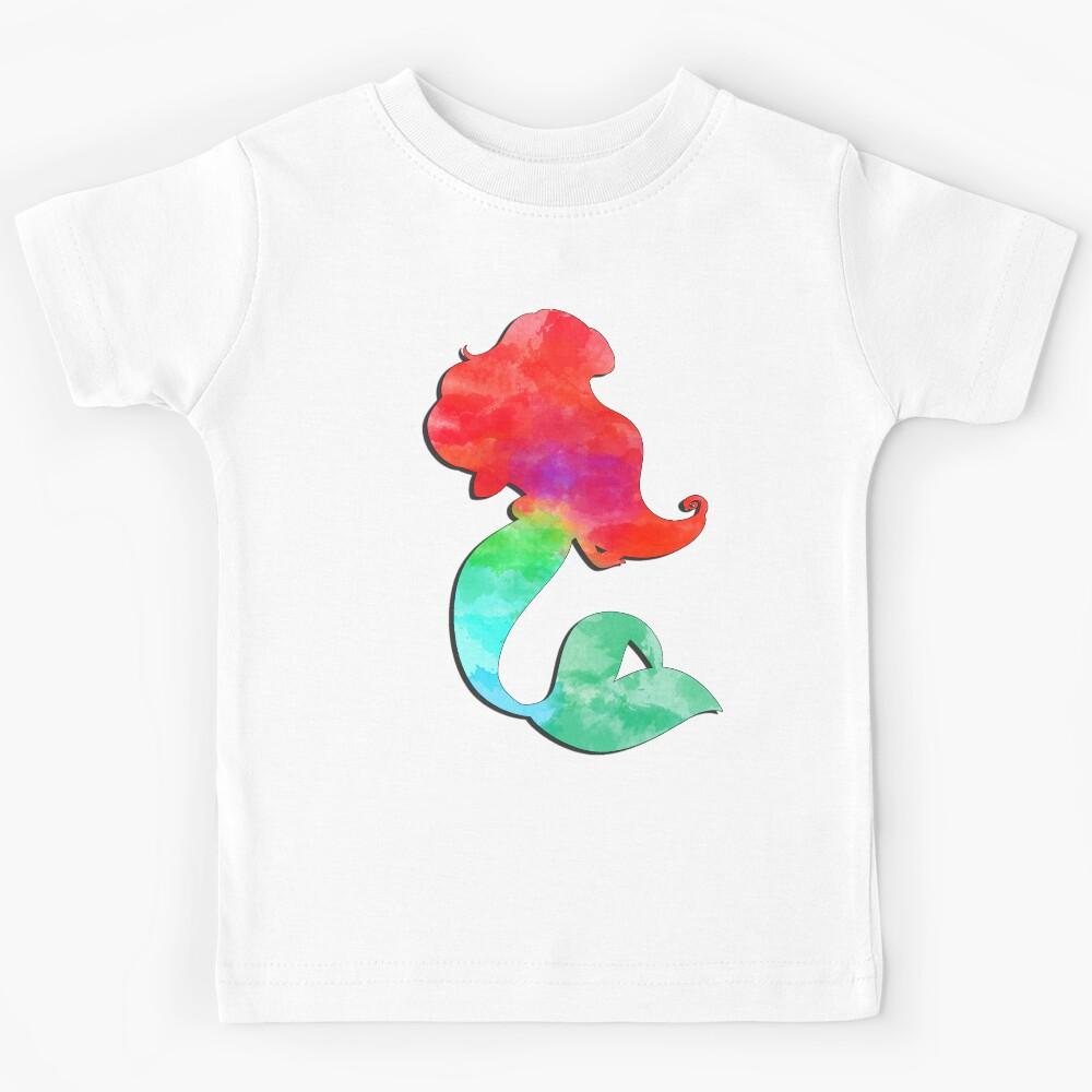 Mermaid watercolor princess Kids T-Shirt 140