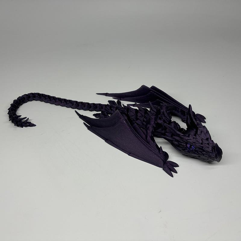 1pc 41cm Creative 3D Printed Flying Dragon Toy Animal Model Figurines & Miniatures