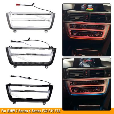Für BMW 3er 4er Serie F30 F35 F36 3GT F34 M3 M4 F80 F82 F83 Radioblende LED Armaturenbrett Mittelkonsole Klimaanlagenpanel Licht Ambientebeleuchtung