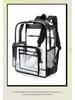 Large Capacity Waterproof Transparent PVC Backpack for Students and Travelers
