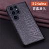 Luxusní peněženka z pravé kůže Business pouzdro na telefon Pro Samsung Galaxy S26 S25 S24 Ultra Plus Slot na kreditní kartu Peníze Pouzdro Holste