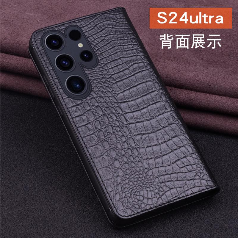 Luxusní peněženka z pravé kůže Business pouzdro na telefon Pro Samsung Galaxy S26 S25 S24 Ultra Plus Slot na kreditní kartu Peníze Pouzdro Holste