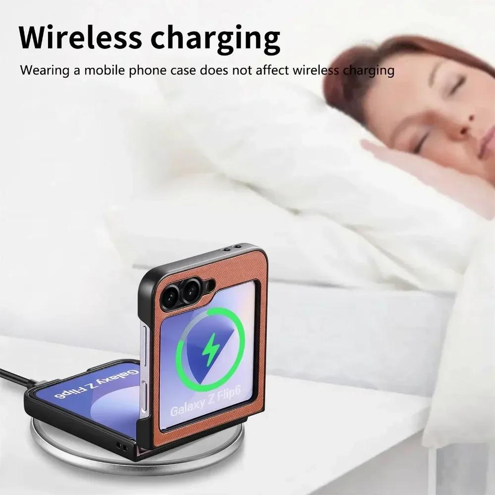 Durable Magnetic Phone Case for Samsung Galaxy Z Flip Series - Hard PC Shell Protective Cover for Flip6 Flip5 Flip4 Flip3 5G