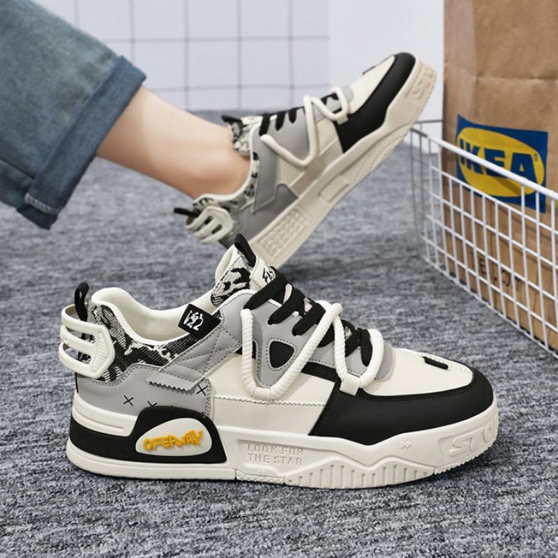2024 Autumn Men's Shoes Fashion Comfortable Running Shoes Laceup Casual Shoes Men Casual Sneakers White Flats Zapatos De Hombre