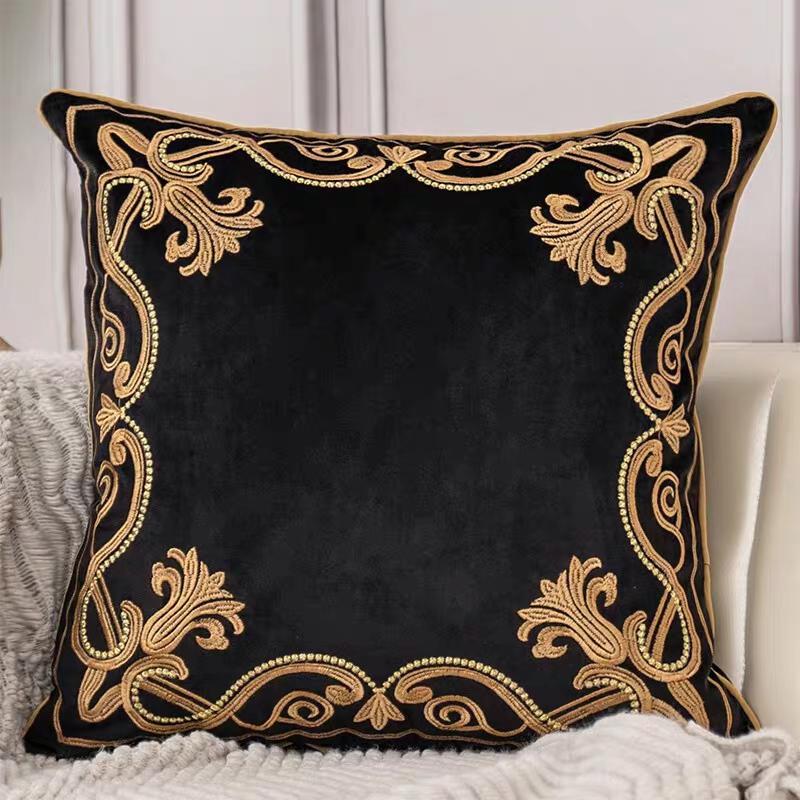 Soft Flannel Pillow Case Exquisite Hand-Embroidered Pillowcases Cushion Cover For Adult Children Home Decorative Throw Pillows