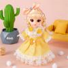 16cm 112 Mädchen Prinzessinnenpuppe BJD Puppe mit Kleidung Schuhen Beweglich 13 Gelenke Süßes Süßes Gesicht Kindergeschenk DIY Verkleidungsspielzeug für Kinder