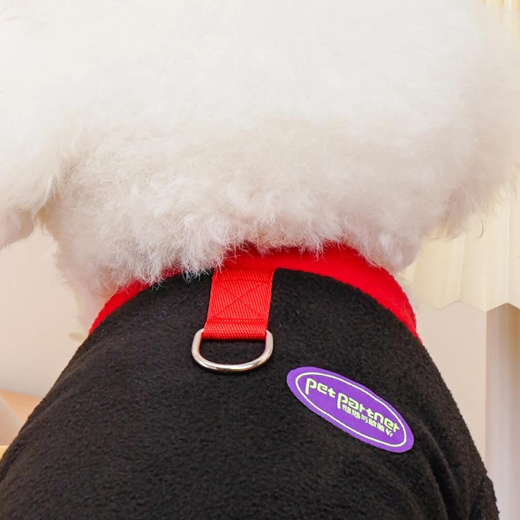 Autumn Winter Contrasting Four Legged Pants Pet Jumpsuit Little Dog Clothes Contrasting Patchwork Jacket Teddy Bear Small Dog