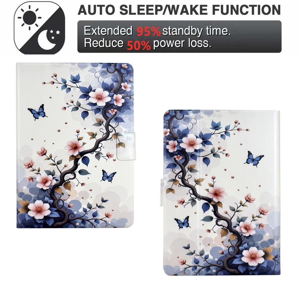 For Amazon Kindle Paperwhite 6 (2024) Stand Case Pattern Printing Tablet Leather Cover with Auto Wake/Sleep