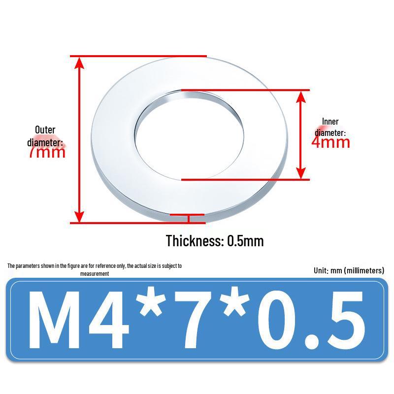 Extra Large Galvanized Metal Flat Washer (Sizes M1.6-M14)
