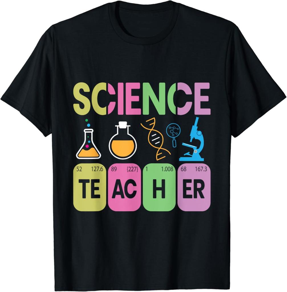 Funny Gift Science Teacher Chemistry Biology Physics Teacher Student TShirt Men Clothing Cotton Printed Streetwear Harajuku