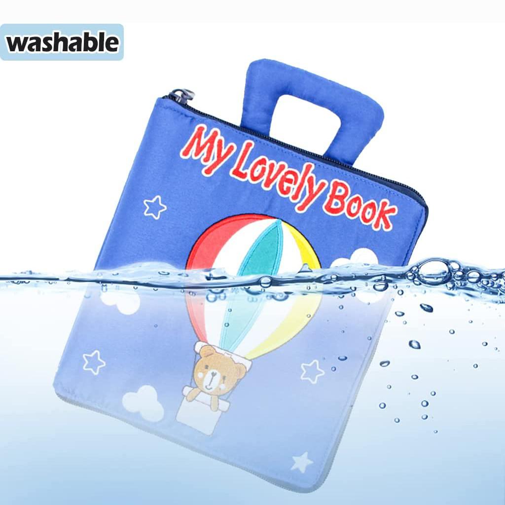 Yürümeye Başlayanlar için Sessiz Kitap Taşınabilir Bebek Yumuşak Etkinlik Kitabı Toksik Olmayan Erken Öğrenme Temel Yaşam Becerisi Oyuncak