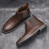 Men Boots Comfortable Retro Fashion 2026 Brand Boots Leather