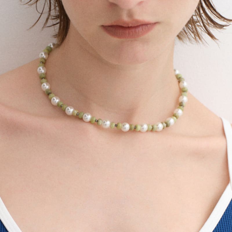 

THE PART OF Olivine Pearl_N 38-43cm