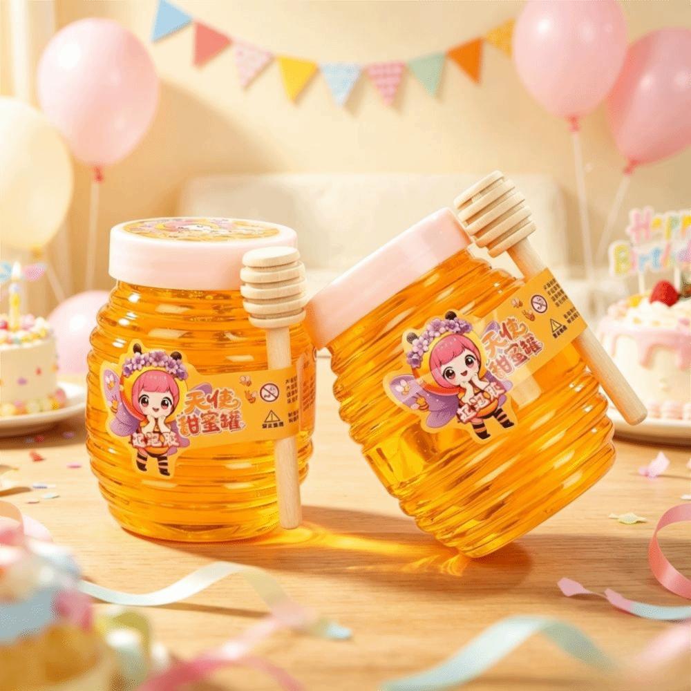 Transparent Reduce Pressure Toy Fluffy Foam Bubble Putty Toy Perfect Honey Slime Toy  Gifts