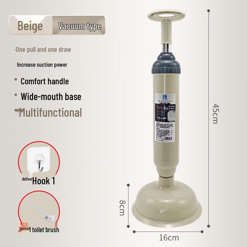 Toilet Plunger and Drain Unclogger