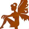 Fairy Figurines Decoration Exquisite Landscaping Ornament Garden Stakes Iron Silhouette Statue for