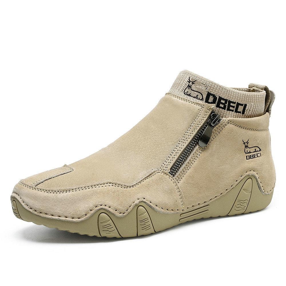 Pánské retro stylové martinské boty z pravé kůže - velké, odolné, vysoké, pro volný čas