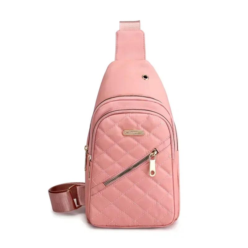 2026 BestSelling New breast bag women's casual fashion nylon fabric bag lightweight crossbody small single shoulder Chest Bags