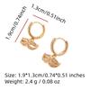 1 Pair Personality Mask Dangle Earrings for Women Cubic Zirconia Jewelry Daily Wedding Party Accessories
