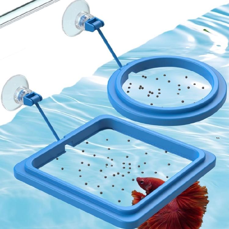 Fish Feeding Rings Fish Tanks Rings Feeders Fish Tanks Floating Food Circle with Strong Suction Cup for Feeding Food