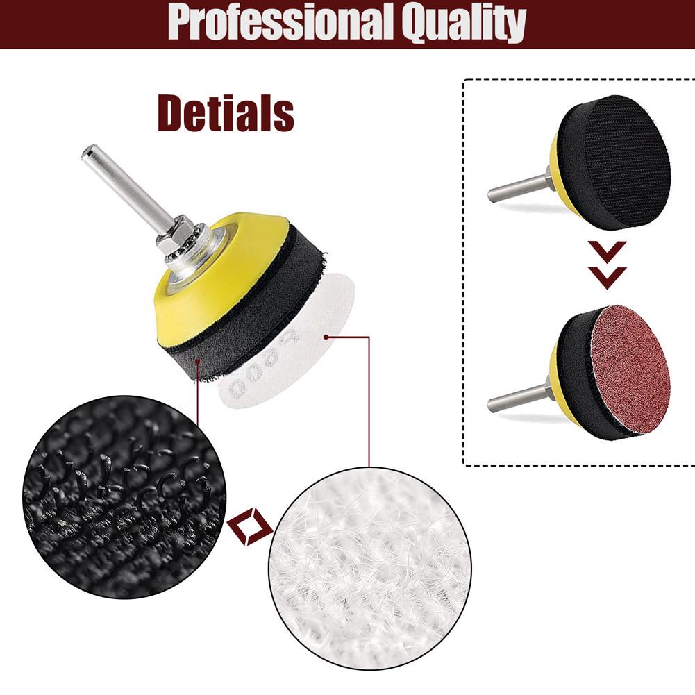 240pcs 2inch Sanding Discs Pad Variety Kit for Drill Grinder Rotary Tools Attachment with 1/8"&1/4" Shank Backer Plate
