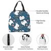 Love Samoyed Dog Insulated Lunch Bag for Women Children Leakproof Food Boxes Thermal Lunch Box Tote