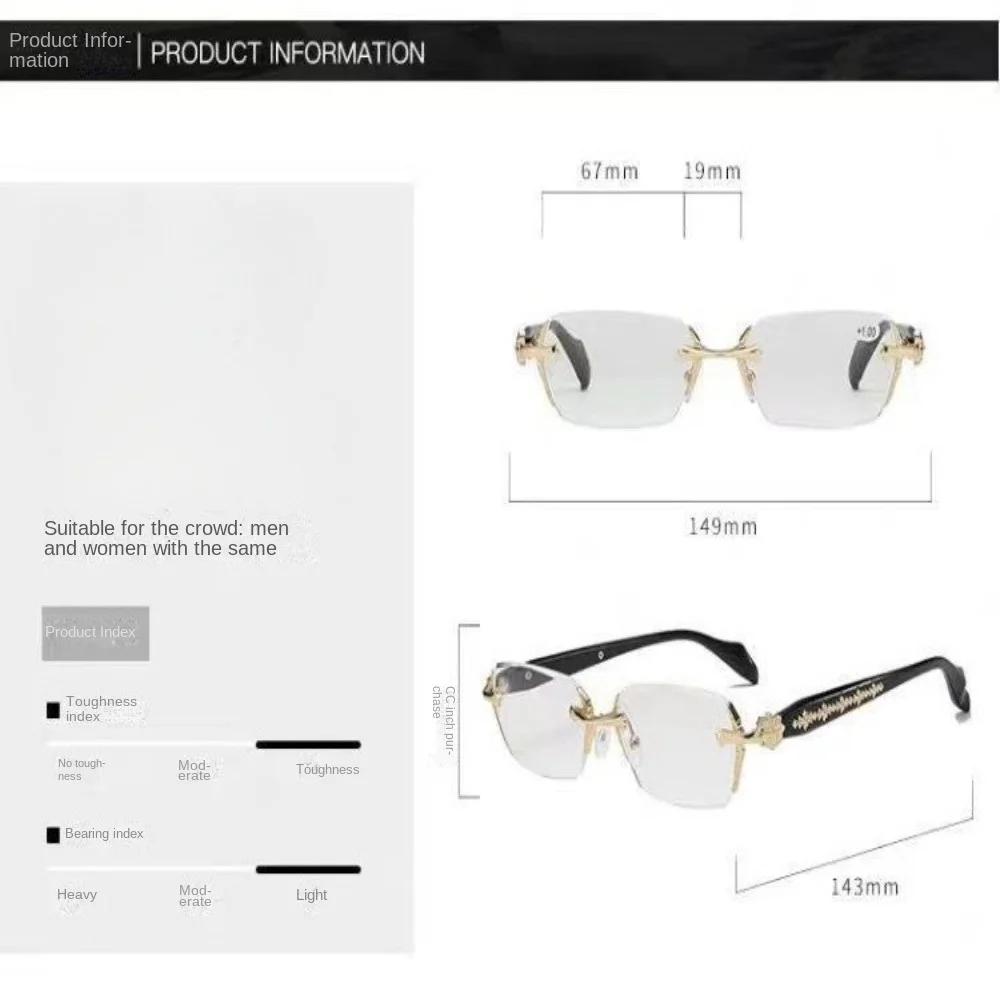 2026 Y2K Women's Retro Square Frame Glasses for Girls Japanese Harajuku Glass Eyewear Rimless Computer Anti-blue Eyeglasses