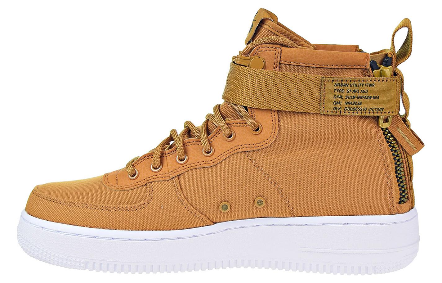 Nike Sf Air Force 1 Mid  Desert Ochre  Gs AJ0424-700 40