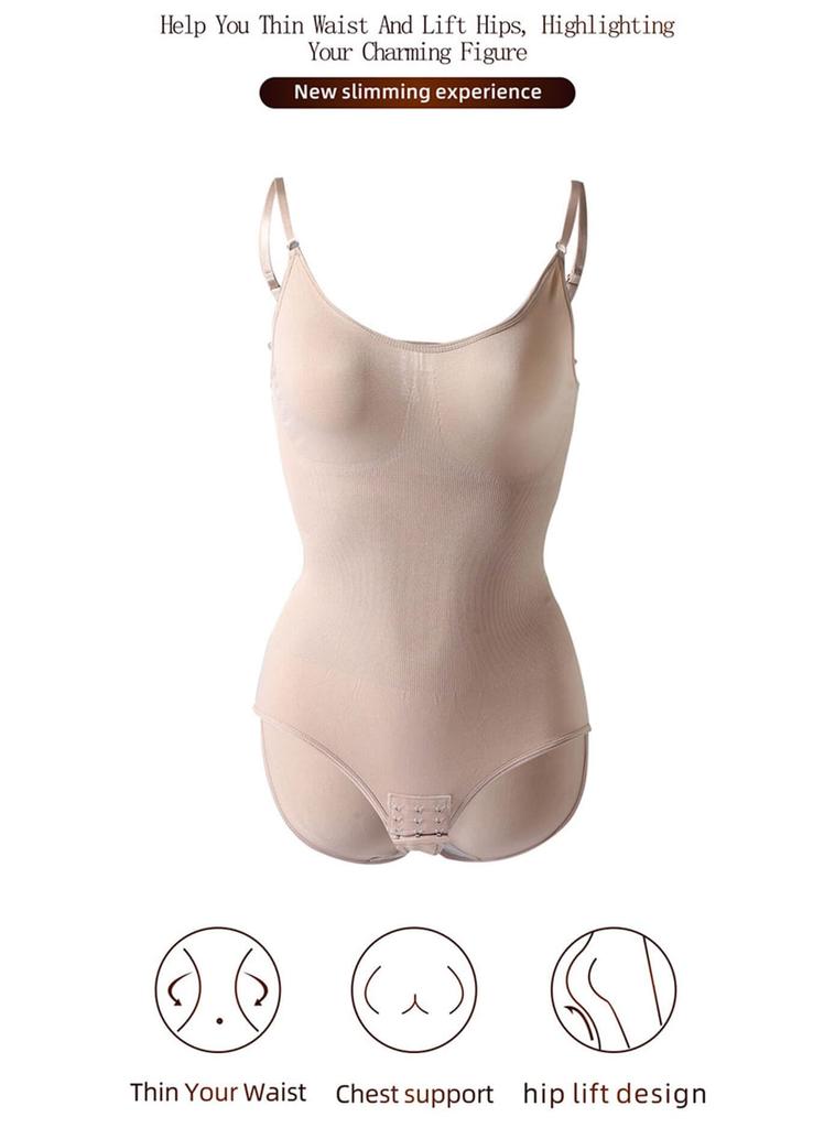 Compression Underwear Bodysuit for Adjustable Shoulder Body Waist Hip Bust Abdominal Slimming [fourfivesix Haru] Women, Straps, Shaper, Diet, Cincher,