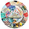 50 American Graffiti Stickers for Personalized Outdoor Travel Gear: Phone Cases, Water Bottles, Luggage, and More