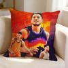 D-Devin Booker Basketball player Square Double-Sided printed Pillow Case Bedroom Bedside Pillow Sofa Cushion Cover
