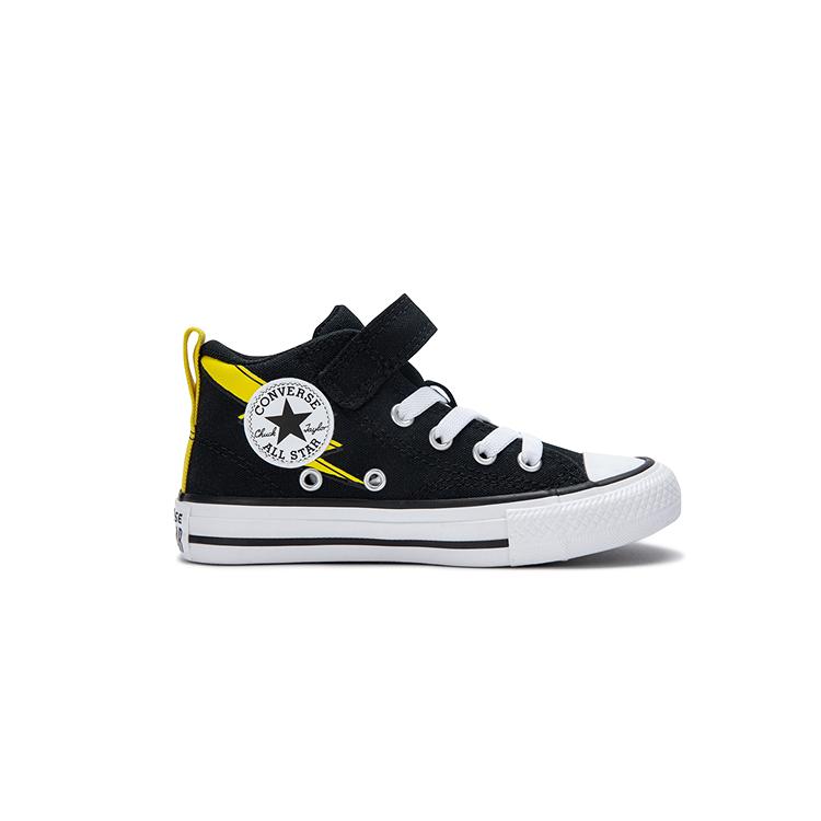 Converse Chuck Taylor All Star EasyOn Mid PS Malden Street - Electric Bolt Kids Sneakers Black Golden-Wren White A10392C