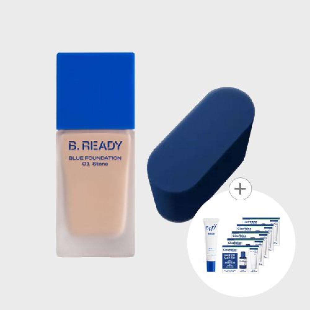 Be Ready Blue Foundation 35ml + Puff No. 4 Damien