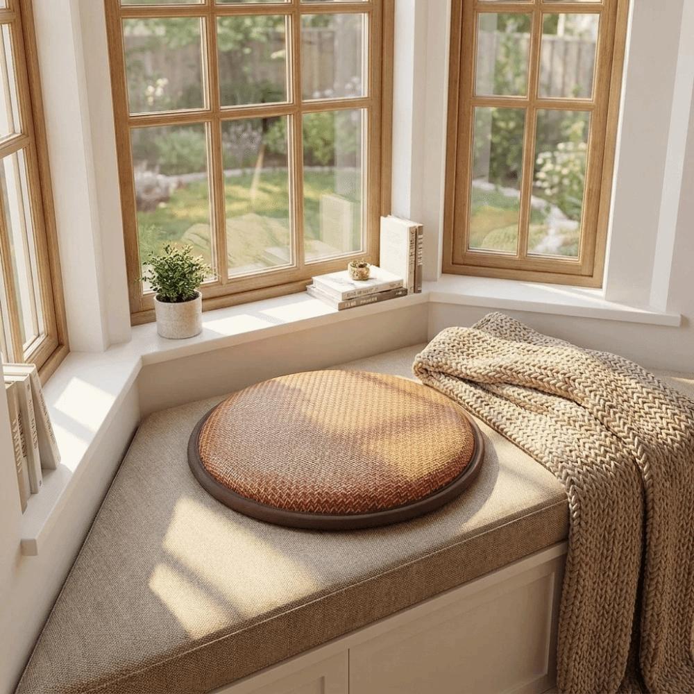 Round Cooling Seat Cushion Thick Meditation Cushion Cat Nest Mat Tatami Mat Office