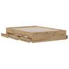 Bed Frame with Storage Artisan Oak 160 x 200 cm