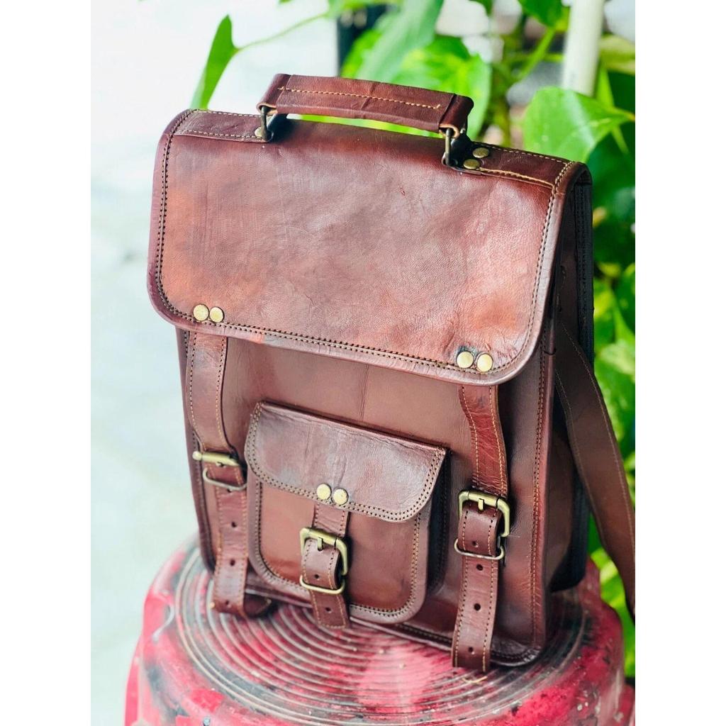 Leather Laptop Messenger Bag Satchel Handmade Genuine Men's Vintage Shoulder