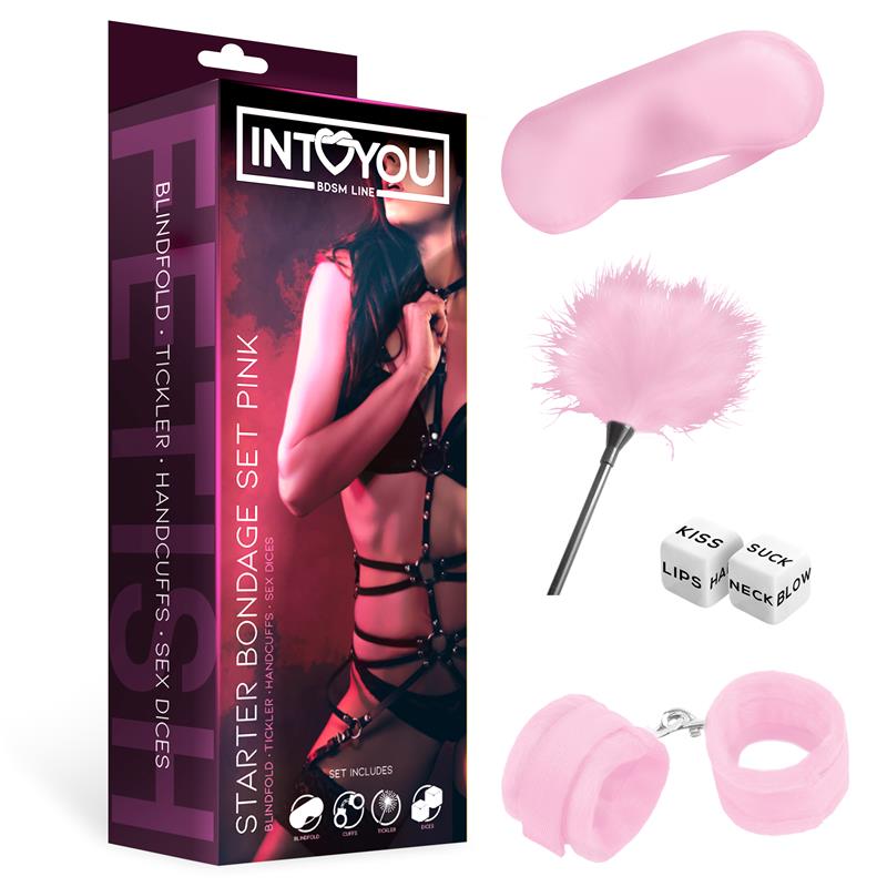 Beginner Bondage Kit Starters 4 Pieces Pink