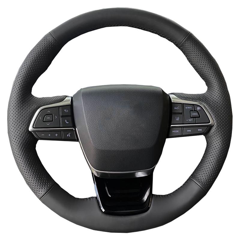 DIY Custom Original Car Steering Wheel Cover For Toyota Highlander Sienna CROWN KLUGER Leather Braid For Steering Wheel