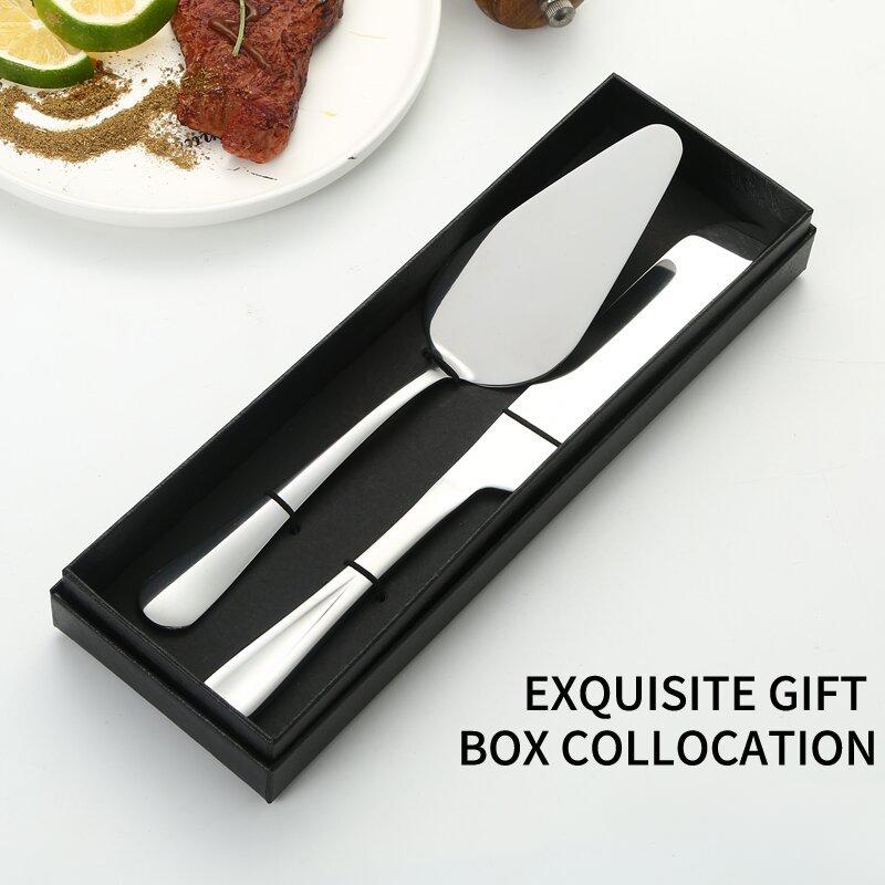 Stainless Steel, Cake Knife Shovel, Two-piece Set, Wedding, Creative Party, Kitchen Baking Set, Dessert Shop Tableware
