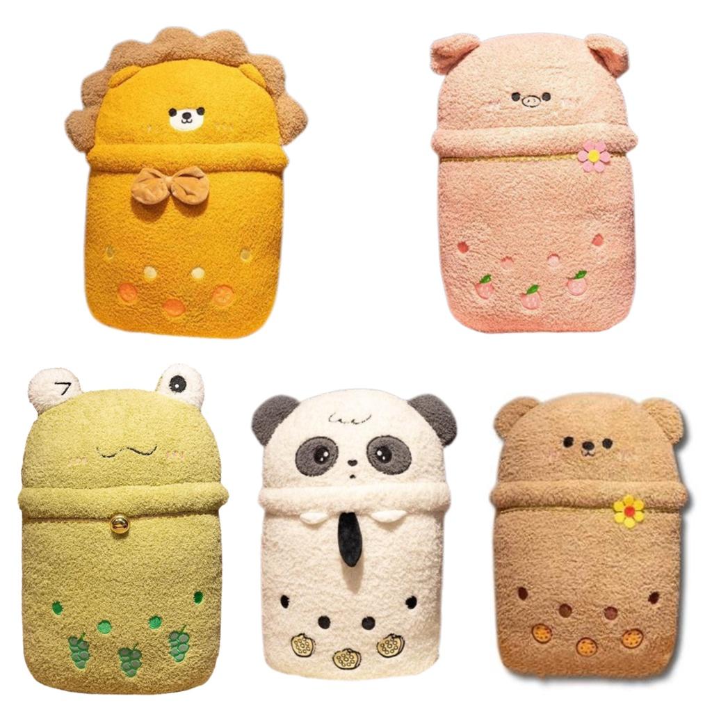 New Cartoon Animal Milk Tea Plush Pillow Blanket Two-in-one Blanket For Warmth And Comfort Perfect For Girls' Sleep Panda Design