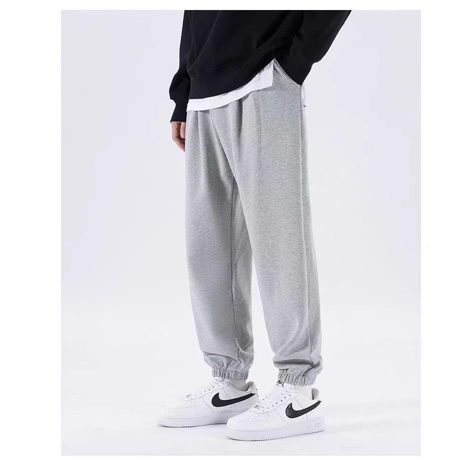New casual sports pants men's summer tied feet nine-point trousers student trousers casual trousers