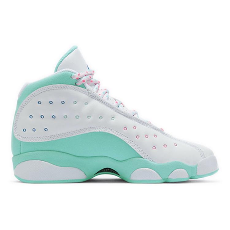 Jordan 13 Retro Weiß Soar Grün Rosa GS 439358-100