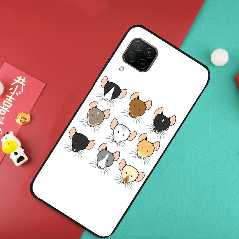 

Милый Мультяшный Зверь Крыса Для Huawei Nova 7i 8i 11i 12i Y73 Y72 Y61 Y91 Y90 Y70 Y60 9 10 SE 11 Pro P30 P40 Lite Чехол Huawei Nova 10